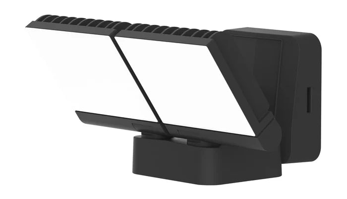 BrackenHeath BR3551 iSpot Swivel Floodlight IP65 Twin 220-240V Black