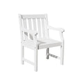Bradley Eco-friendly Outdoor White Wood Garden Arm Chair