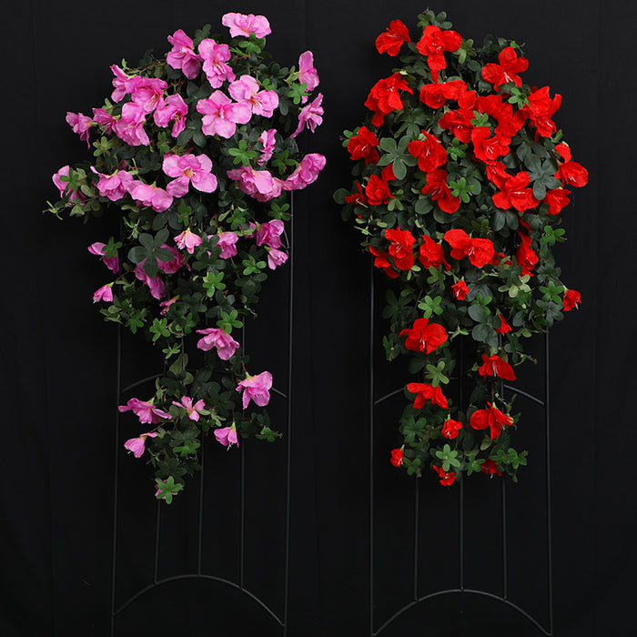 Bulk 33" Faux Silk Azalea Spills for Outdoors, 2-Pack UV Protected Fake Flowers No Watering Wholesale