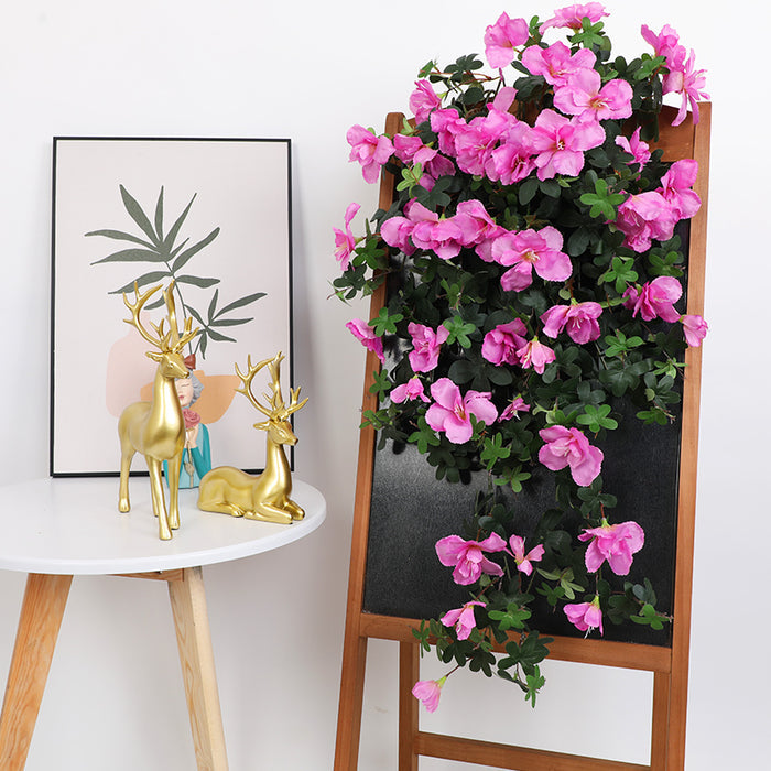 Bulk 33" Faux Silk Azalea Spills for Outdoors, 2-Pack UV Protected Fake Flowers No Watering Wholesale