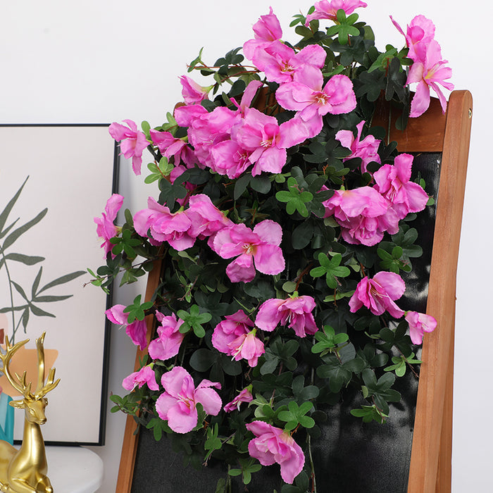 Bulk 33" Faux Silk Azalea Spills for Outdoors, 2-Pack UV Protected Fake Flowers No Watering Wholesale