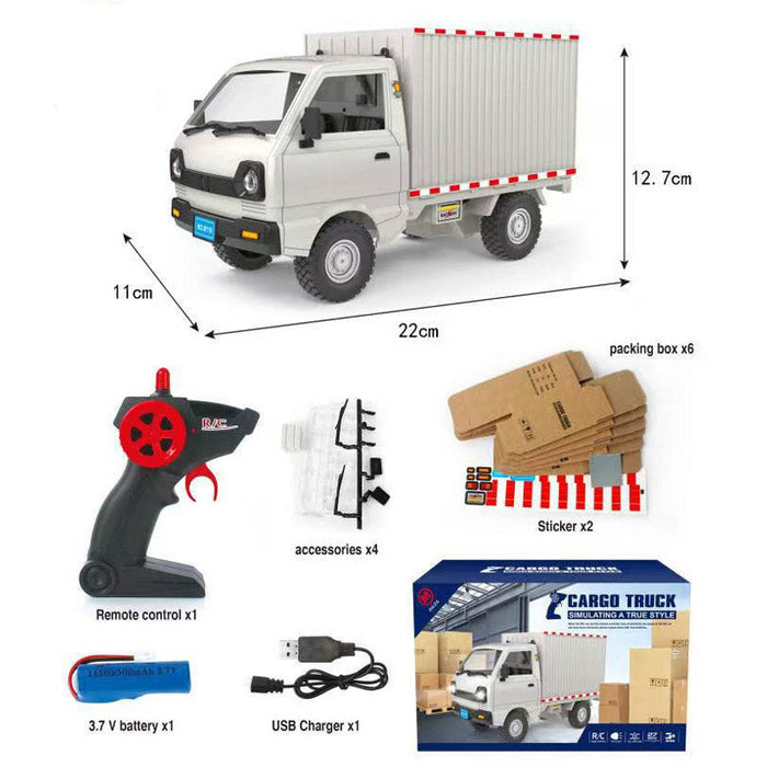 🔥🎁 Camión de contenedores de juguete recargable y con control remoto 🎮🚚-ES