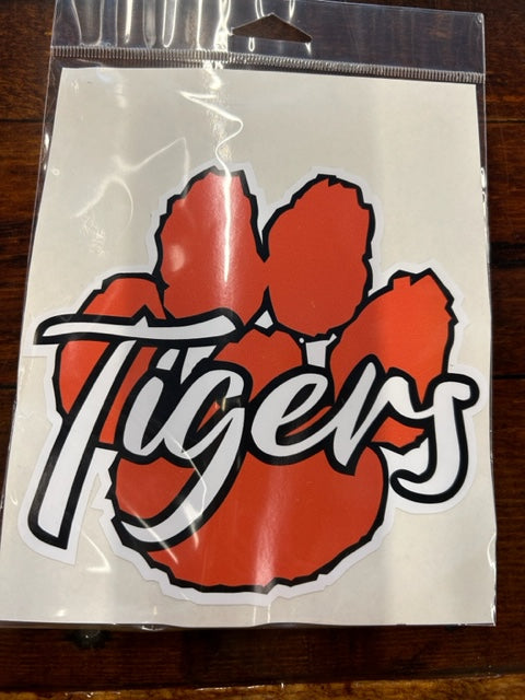 CAR DECAL - LARGE TIGER PAW