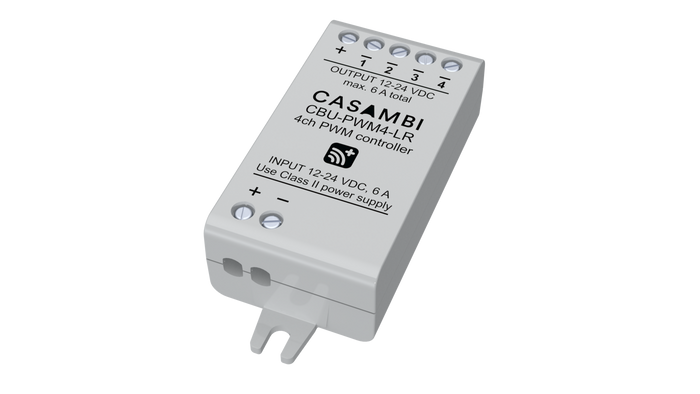Casambi CBU-PWM4-LR Bluetooth 4-Channel Long Range PWM LED Dimmer