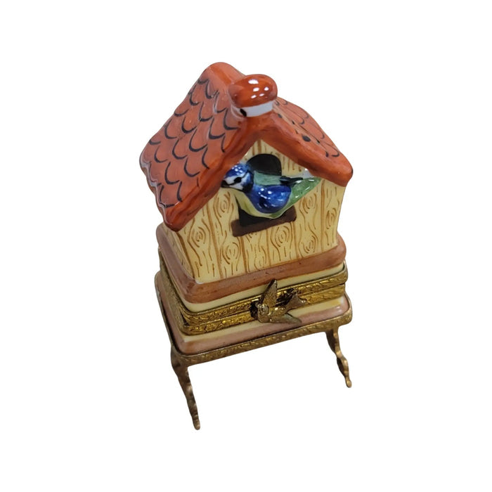 Charming Limoges Bird House Box for Collectors, hand-painted Limoges porcelain made in France