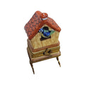 Charming Limoges Bird House Box for Collectors, hand-painted Limoges porcelain made in France
