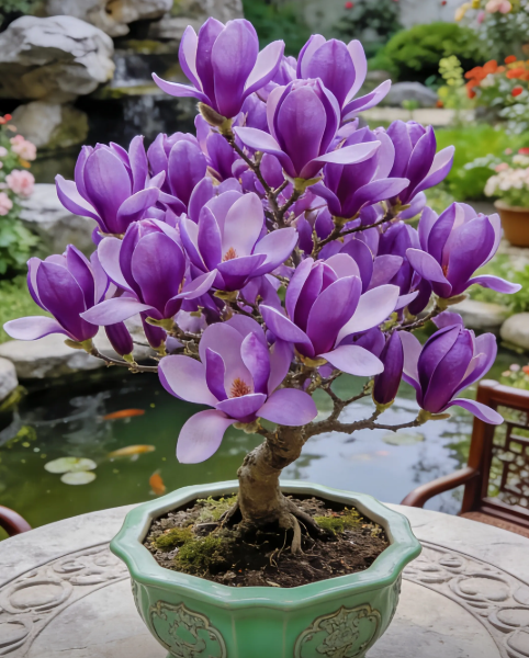 Cibuľky Magnolia liliiflora (fialové orchidey) 🌸 Kvety skrývajú listy, vôňa napĺňa vzduch-SK