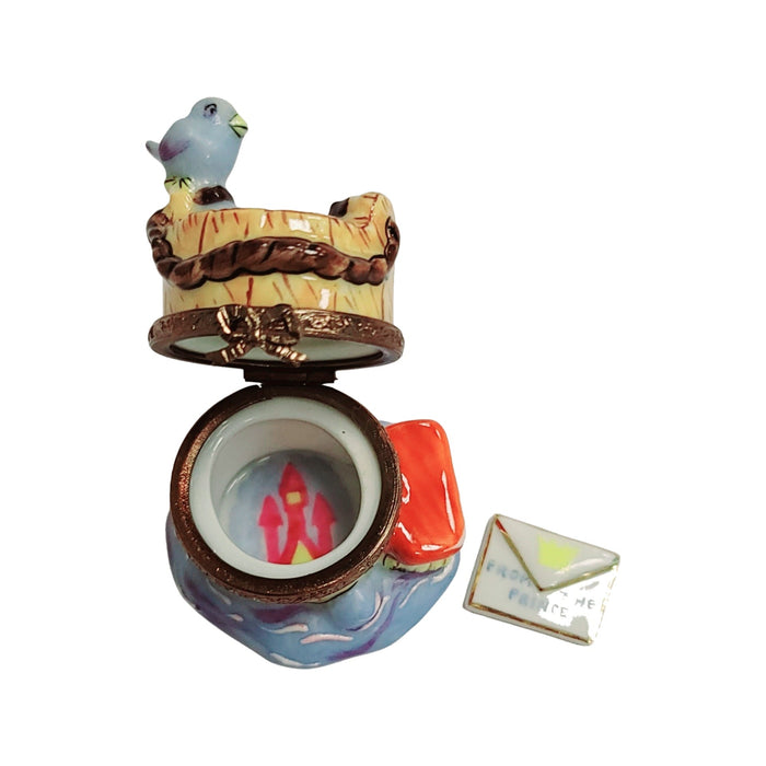 Cinderella Wash Bucket Limoges box shown from another angle