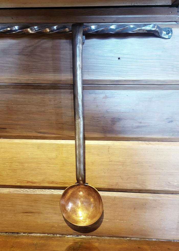 Copper Kitchen Utensil Set with Hooked Iron Handles - Old West Iron