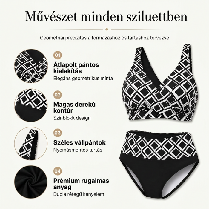 👙🌊Dámska dvojdielna bikinová súprava s vysokým pásom-SK