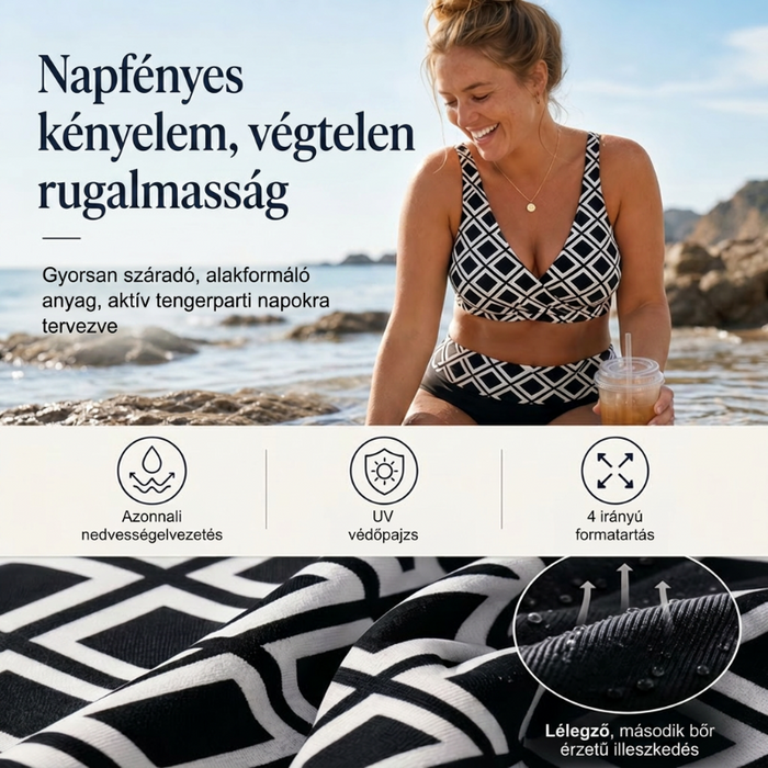 👙🌊Dámska dvojdielna bikinová súprava s vysokým pásom-SK