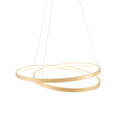 Endon Lighting 72479 Scribble Ring Gold Leaf-Colour IP20 33W 3000K Pendant Light