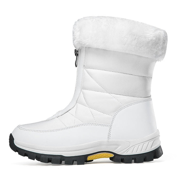 【EU36-42】❄️Zimski ženski škornji iz PU z bombažno in flis podlogo-SI