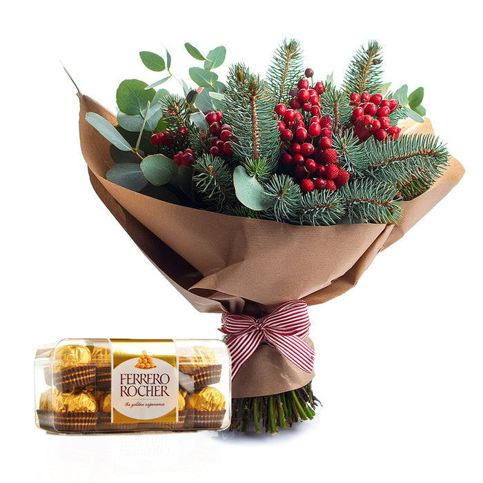 Eucalyptus Christmas Bouquet - UK - TCS Sentiments Express