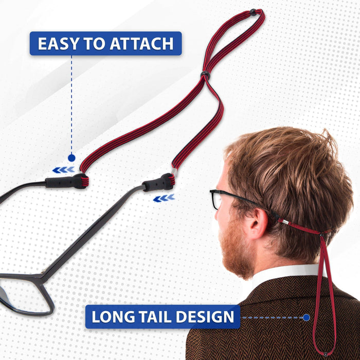 Eye Glasses Holders 4 Cords 23 inch Around Neck Glasses Strap Anti Slip