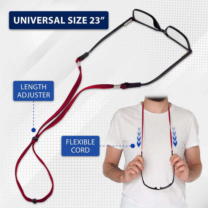 Eye Glasses Holders 4 Cords 23 inch Around Neck Glasses Strap Anti Slip