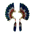 Feather wing cuff Earrings 1222