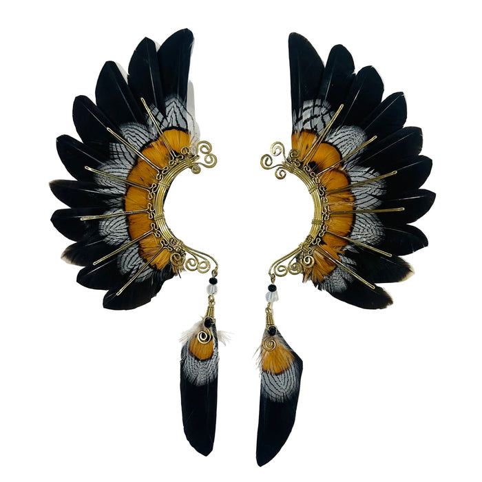 Feather wing cuff Earrings 1229