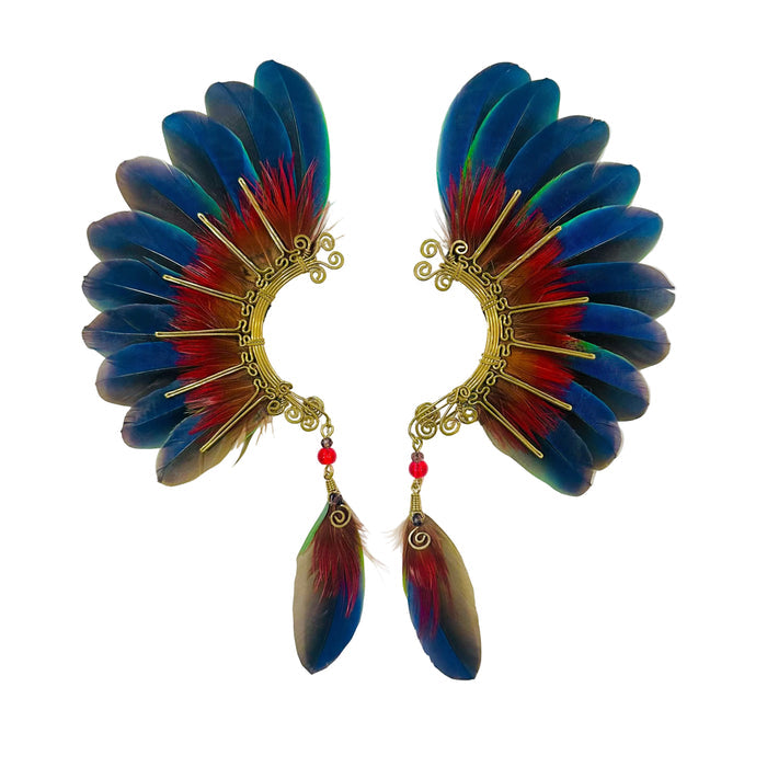 Feather wing cuff Earrings 1231