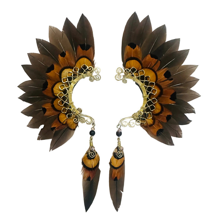 Feather wing cuff Earrings 1233