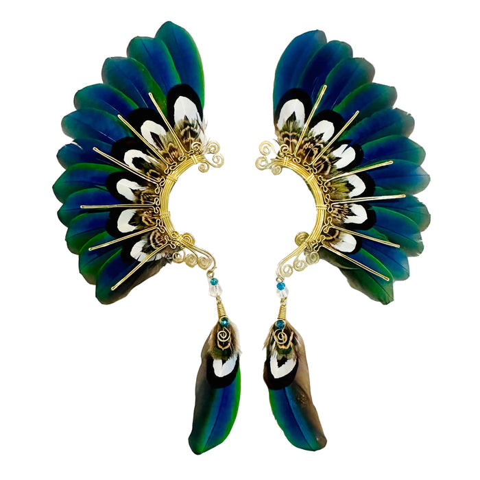 Feather wing cuff Earrings 1236