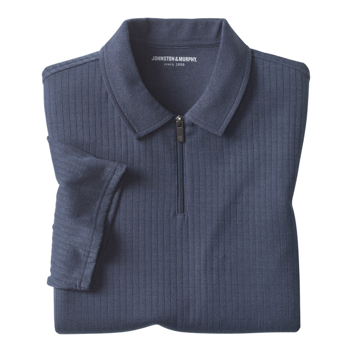 Finn Ribbed Zip Polo