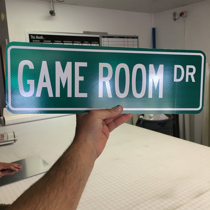 Game Room or Man Cave Street Signs - Custom Street Signs - Escape Pod Online