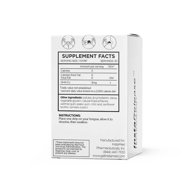 GHK-Cu Peptide Sublingual Strips
