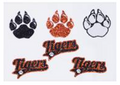 GLITTER BODY DECALS - TIGERS