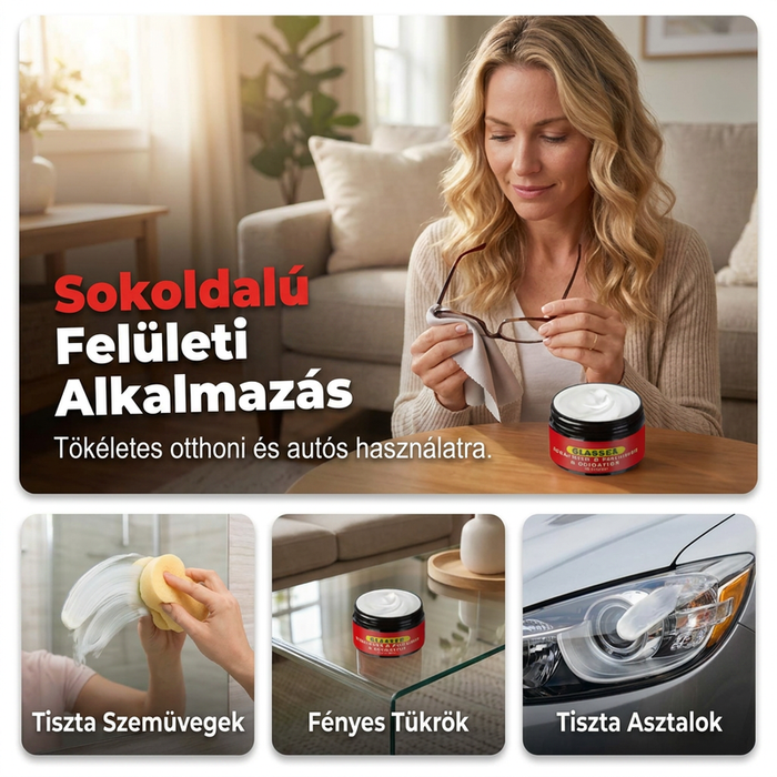 🚗 Πάστα επιδιόρθωσης και γυαλίσματος υαλοπινάκων – Γρήγορη αφαίρεση γρατσουνιών-GR