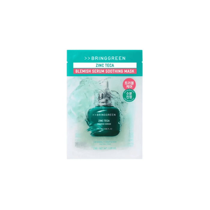 Bring Green Green Zinc Teca Blemish Serum Soothing Mask [1pc] | La Cosmetique