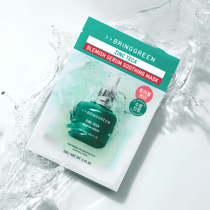 Bring Green Green Zinc Teca Blemish Serum Soothing Mask [1pc] | La Cosmetique
