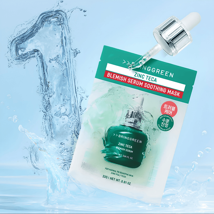 Bring Green Green Zinc Teca Blemish Serum Soothing Mask [1pc] | La Cosmetique
