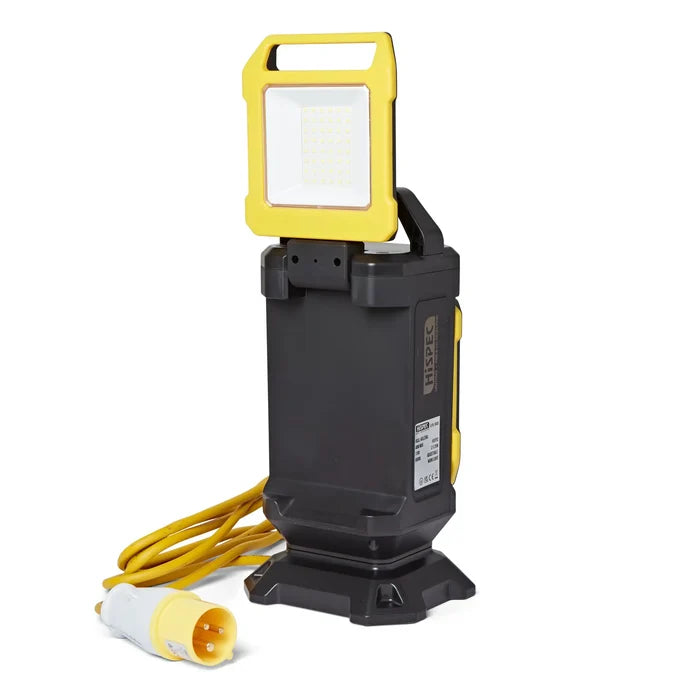 Hispec HSSL/40LEDWL Site Light 2x20W Adjustable 110V Work Light