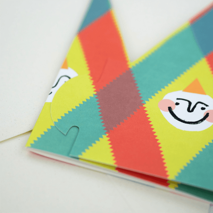 Close-up of birthday party hat