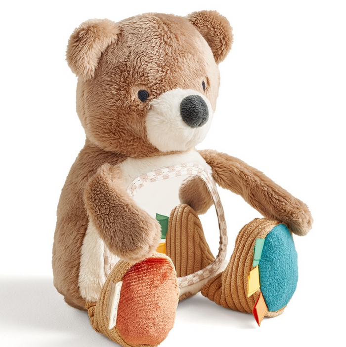 Itzy Bitzy Mirror- Theo Bear Sensory Tummy Time Mirror
