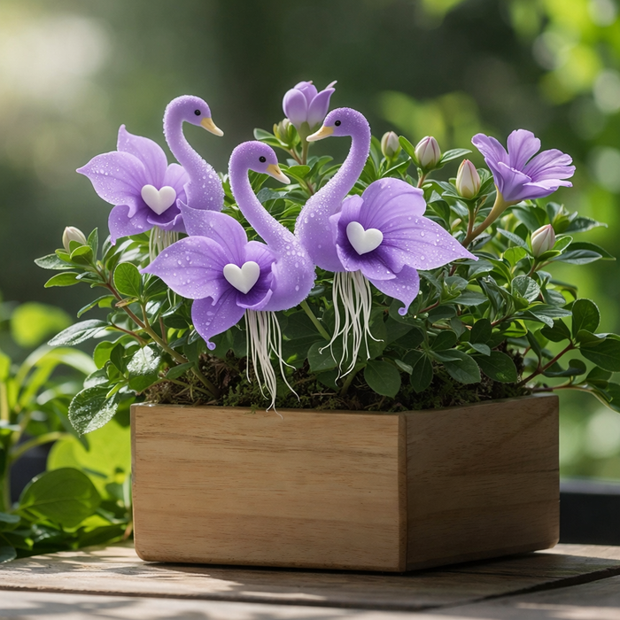 🔥 Jarný výpredaj -50%! ✨ Očarujúce kvety "Purple Swan Blossom" – jedinečná kráska pre vašu záhradu-SK