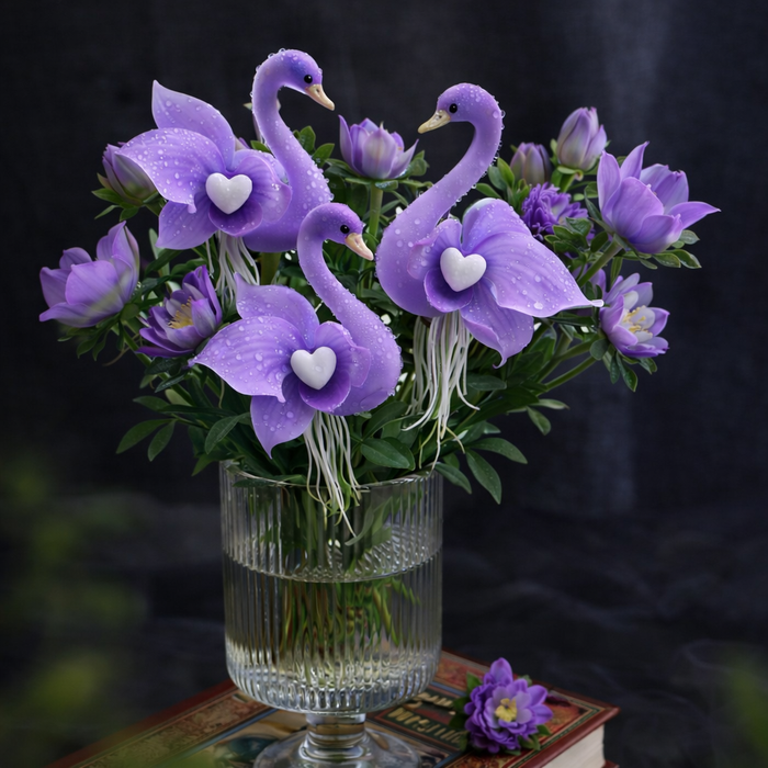 🔥 Jarný výpredaj -50%! ✨ Očarujúce kvety "Purple Swan Blossom" – jedinečná kráska pre vašu záhradu-SK