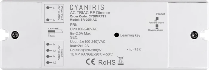 Kosnic CYDIMRFT1 RF Controlled Triac Dimmer
