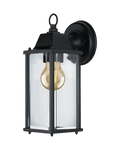 Kosnic DELR-BLK Delta Rectangle Wall Lantern with E27 Lamp Holder