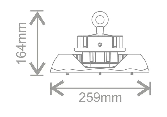 Kosnic ECH3200-W50 Echo III  IP65 200W 5000K LED Circular Highbay