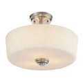 Lamina Brushed Nickel Semi-Flushmount - Semi-Flushmounts