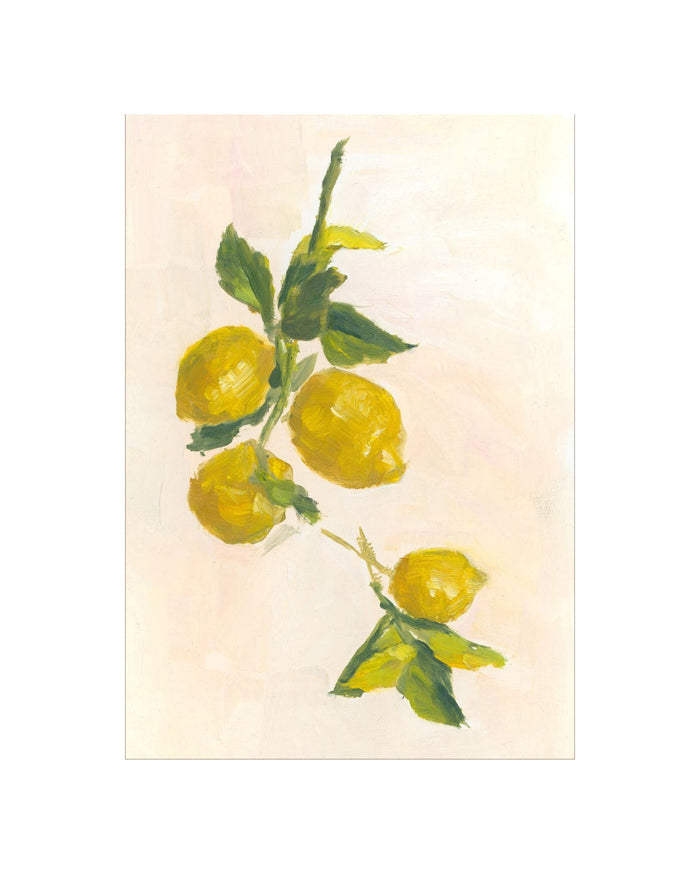Lemon Branch Art Print by Splendus