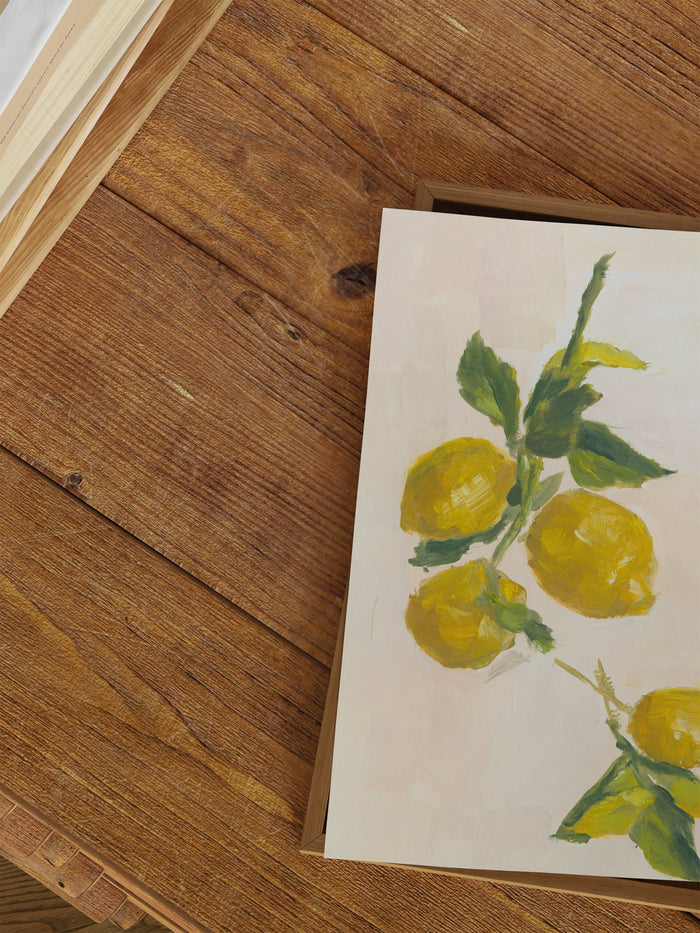 Lemon Branch Art Print by Splendus