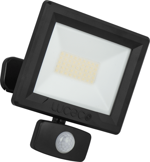 Luceco EFLD30B40P 30W 4000K Floodlight with Ball Joint  with PIR
