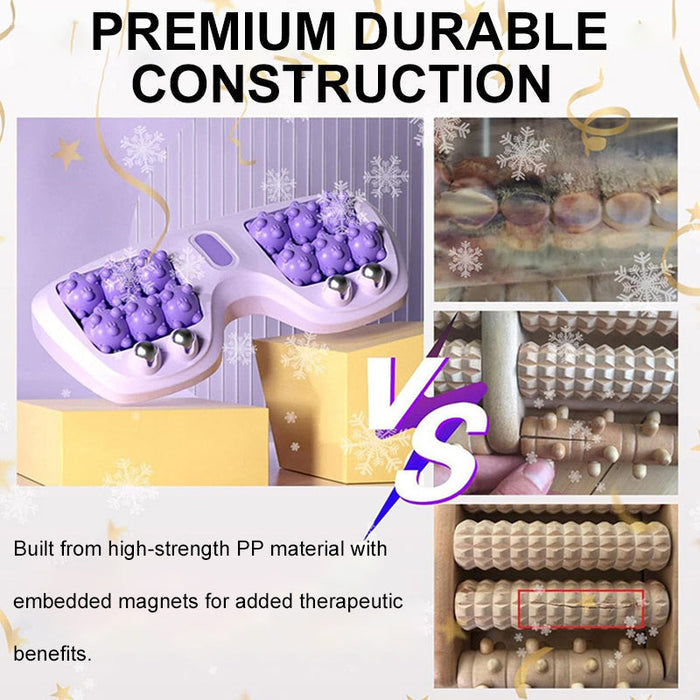 💜🦶 Masajeador de pies doble portátil: relajación en cualquier lugar y en cualquier momento-ES