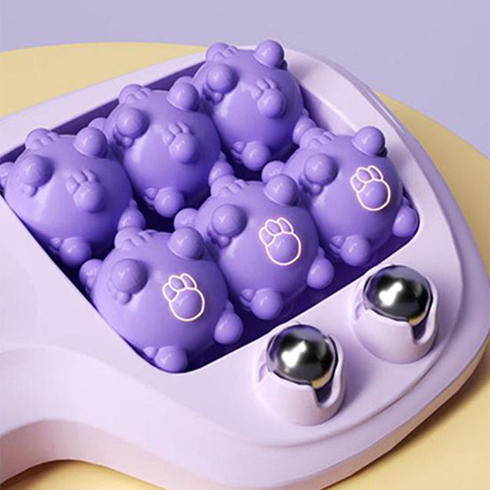 💜🦶 Masajeador de pies doble portátil: relajación en cualquier lugar y en cualquier momento-ES