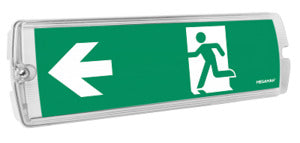 Megaman 710474 Slim Bulkhead Emergency Light W Stickers