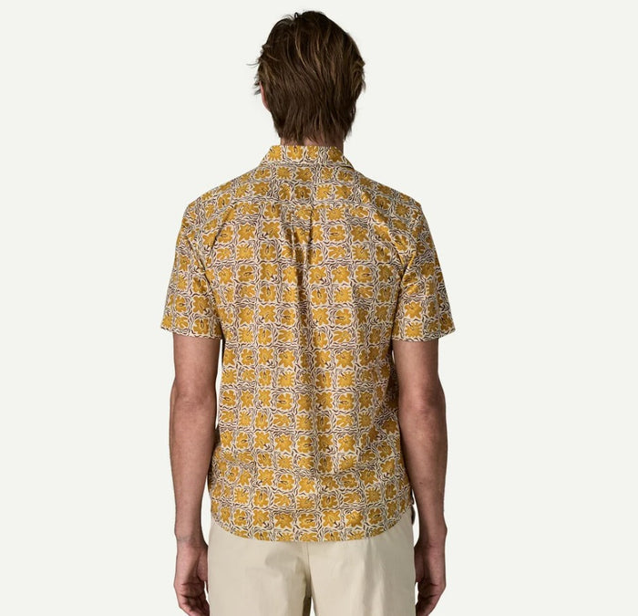 Men's Go To Shirt - Future Flowers: Natural