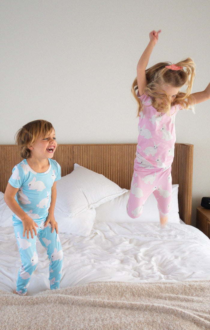 Mini Paige Sleep Set ~ Pink Bunnies Jersey